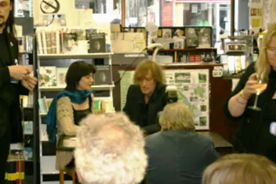 Dr Jane Monson with David Farrant at the Muswell Hill Bookshop