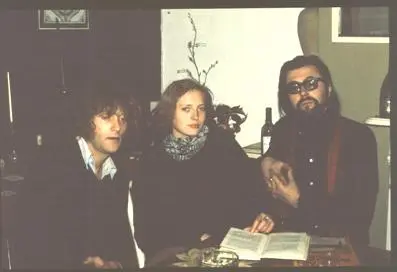 Jean-Paul Bourre, Sophie S. and David Farrant circa 1981 © Della Farrant